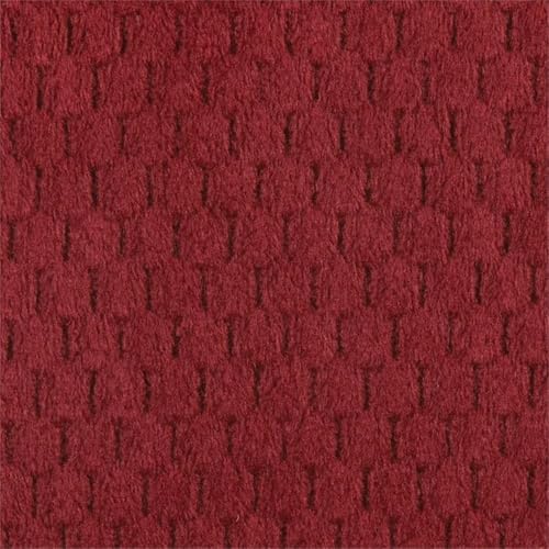 Catnapper Batts Chaise Rocker Recliner with Deluxe Heat & Massage in Red Polyester Fabric