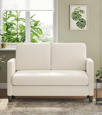 Welzona Sofa Accent Chair, 33" Reading Chair for Bedroom, Tool-Free Setup Living Room Accent Chairs, Comfy Arm Chairs Living Room, All-Wood Reading Nook, Beige — Beige / Standard (11)