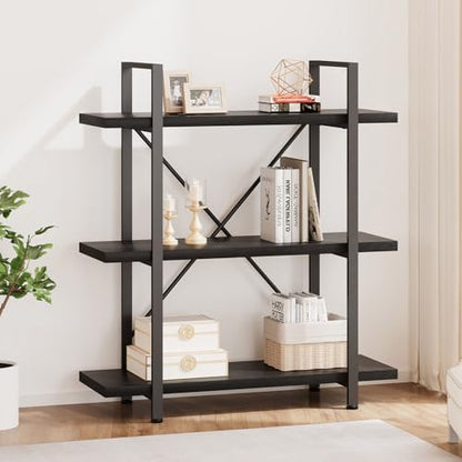 HSH White Bookshelf, 6 Tier Tall Bookcases for Bedroom Living Room Office | Industrial Modern Vertical Metal and Wood Bookcases, Farmhouse 6 Shelf Open Large Storage Book Shelves Display Book Shelf