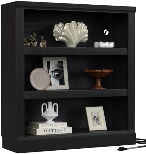 Unikito Bookshelf, 5 Tier Book Shelf, 71 Inch Tall Bookcase with Adjustable Shelves, Open Storage Book Case Organizer, Freestanding Display Shelf Stand for Living Room, Home Office, Bedroom, Cherry