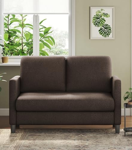 Welzona Sofa Accent Chair, 33" Reading Chair for Bedroom, Tool-Free Setup Living Room Accent Chairs, Comfy Arm Chairs Living Room, All-Wood Reading Nook, Beige — Brown / Standard (2)