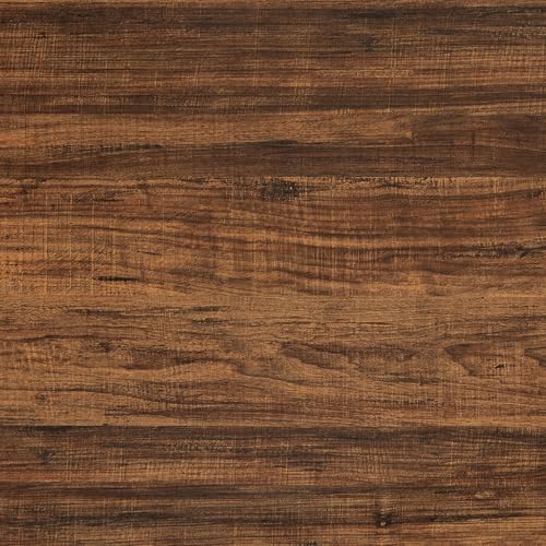 GreenForest Round Corners Coffee Table for Living Room | Rustic Style Center Table with Storage Shelf,39 Inch Space Saving Sofa Table,Easy Assembly,Gray Wash — Walnut / Rectangle (2)