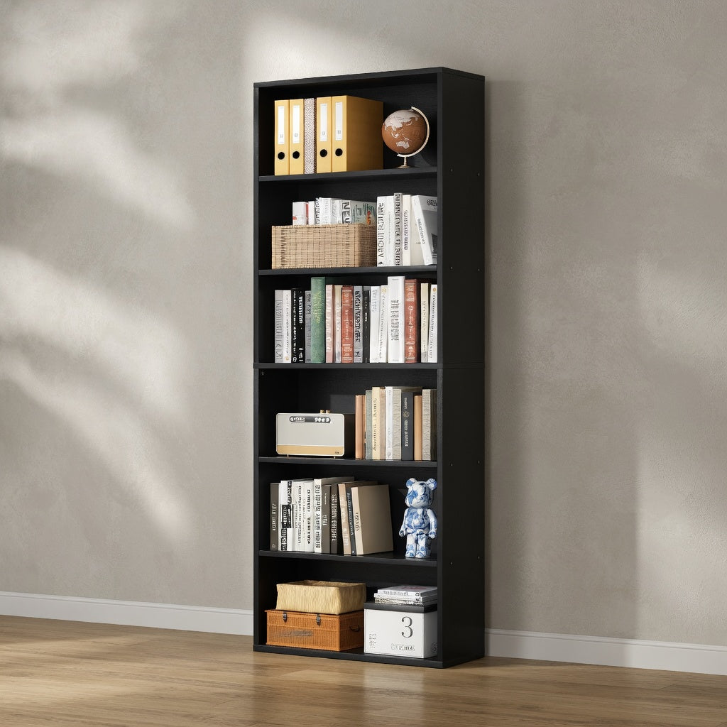 Modern Open Bookcase — 6-Tier, 71" Tall | Ashnook