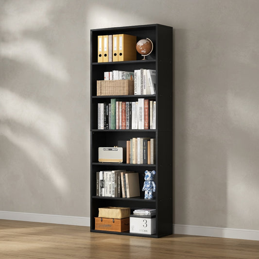 Modern Open Bookcase — 6-Tier, 71" Tall | Ashnook