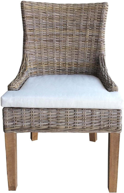 Padma's Plantation Alfresco Dining Chair, Set of 2 Kubu Grey