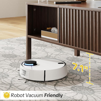 Fluted Lift Top Coffee Table with Hidden & Open Storage, Rectangle Modern Coffee Table for Living Room, Smooth Hydraulic Lift, Large Capacity, Safe Round Corners, Easy to Clean, Vertical Grain-Brown — Vertical Grain-brown (9)