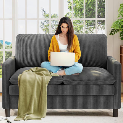 Welzona Sofa Accent Chair, 33" Reading Chair for Bedroom, Tool-Free Setup Living Room Accent Chairs, Comfy Arm Chairs Living Room, All-Wood Reading Nook, Beige