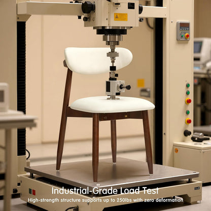 CHUN YI Dining Chairs Set of 4, Upholstered Wooden Dining Room Chairs, Mid Century Modern Fabric Kitchen Chair with Ergonomic Curved Backrest, Beige (Only Chairs) — Beige / Set of 4 (9)