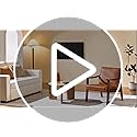 Yaheetech Faux Leather Accent Chair, Mid-Century Modern Armchair with Solid Wood Legs, Reading Leisure Chair with High Back for Living Room Bedroom Waiting Room, Set of 2, Brown