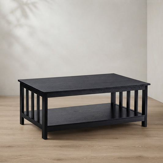 Mission Coffee Table — with Storage Shelf | Ashnook