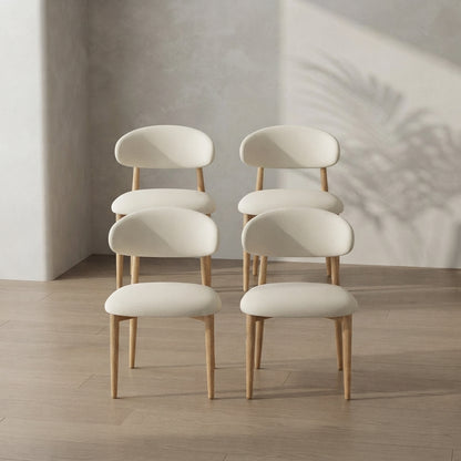 Modern Upholstered Dining Chairs — Metal Legs | Ashnook