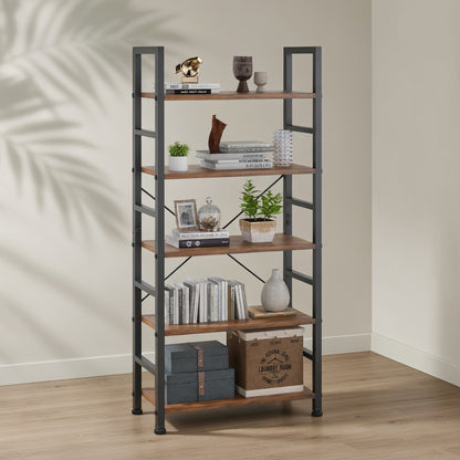 Industrial Modern Bookshelf — Multi-Tier Storage & Display | Ashnook