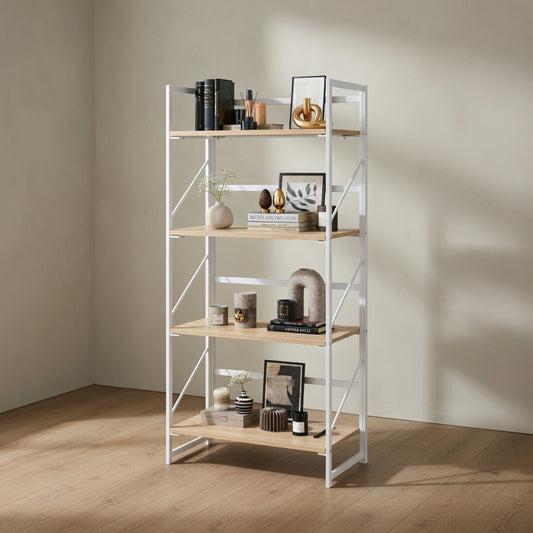 Industrial Folding Bookshelf — No Assembly Required | Ashnook