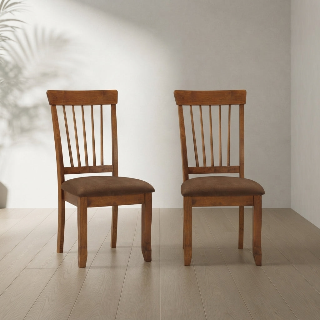 Berringer Dining Chairs (Set of 2) — Rustic Spindle Back | Ashnook