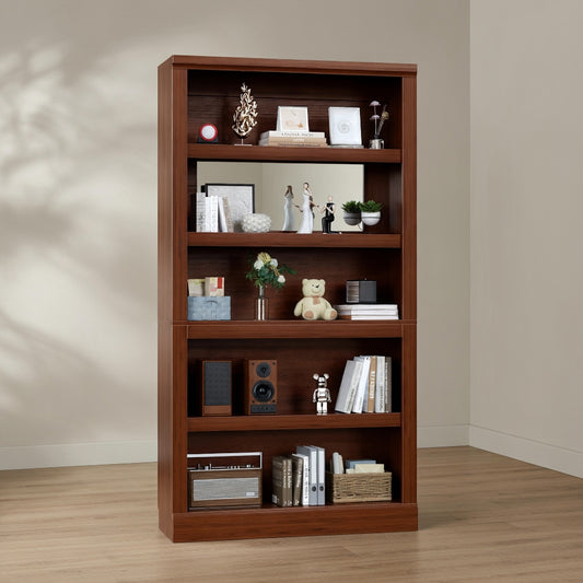 5-Tier Bookcase — Adjustable Shelves for Versatile Storage | Ashnook