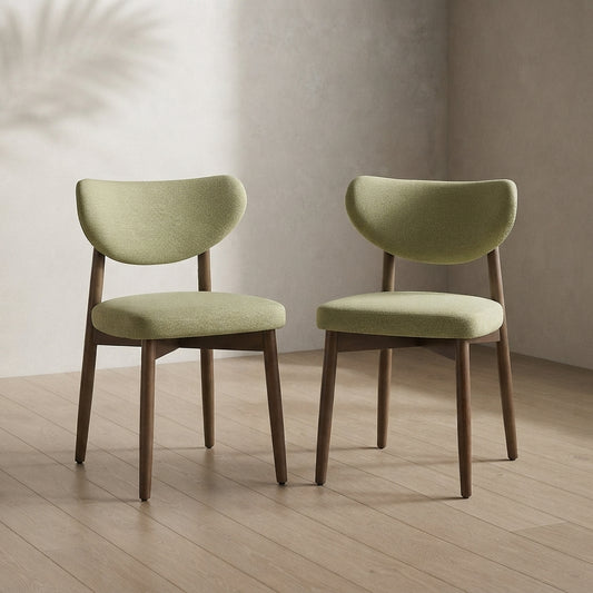 Upholstered Dining Chairs — Mid-Century Modern Wood Design | Ashnook