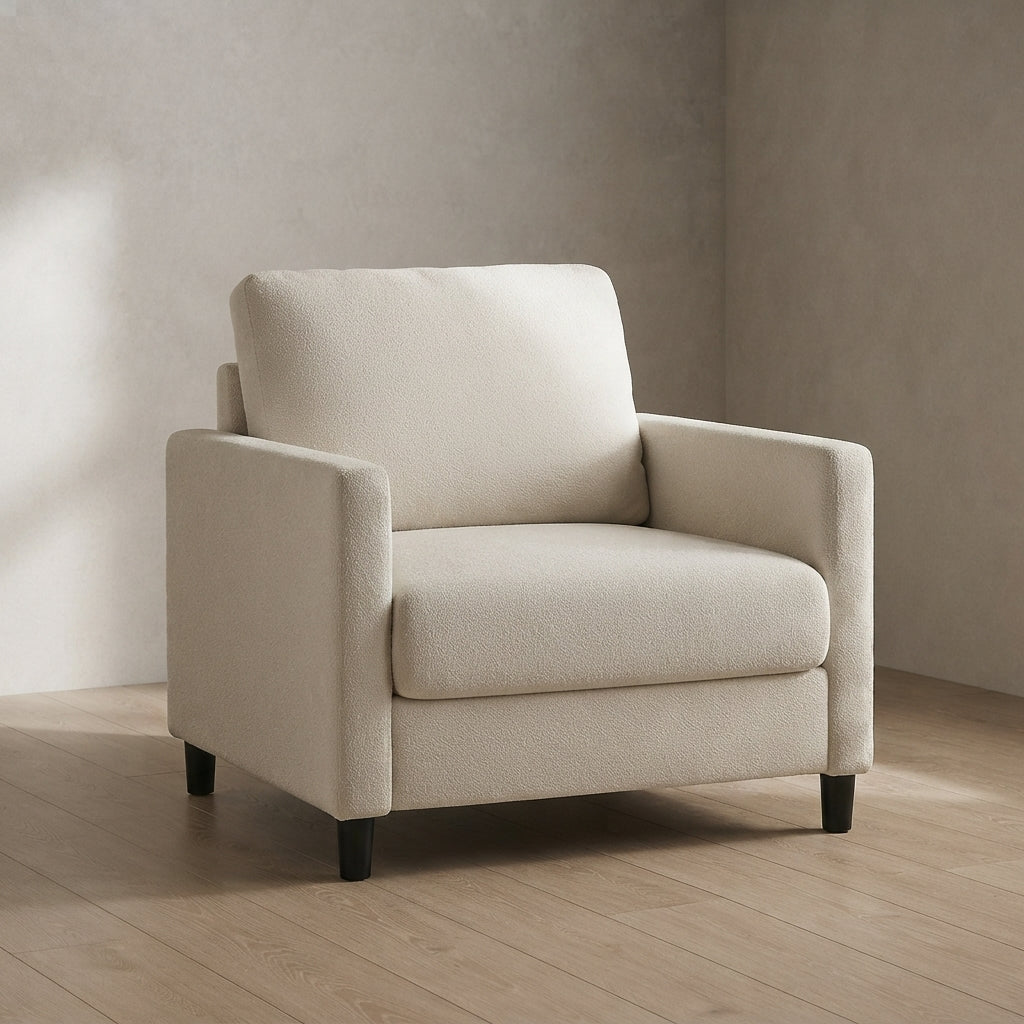 Welzona Sofa Accent Chair — Plush Teddy Fabric | Ashnook