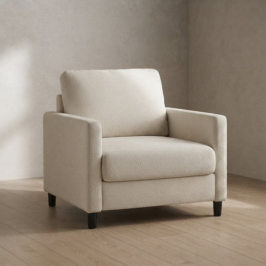 Welzona Sofa Accent Chair — Plush Teddy Fabric | Ashnook