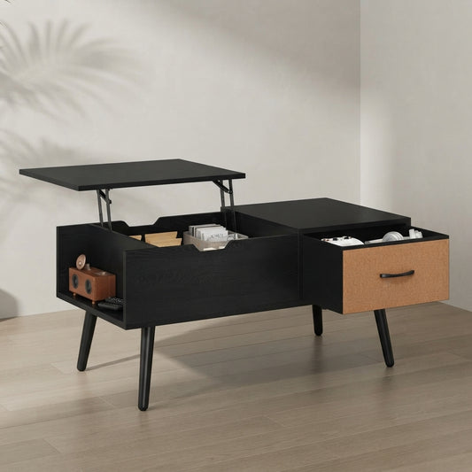 Lift-Top Coffee Table — Versatile Storage & Workspace | Ashnook